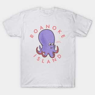 Roanoke Island, NC Summertime Vacationing Octopus T-Shirt